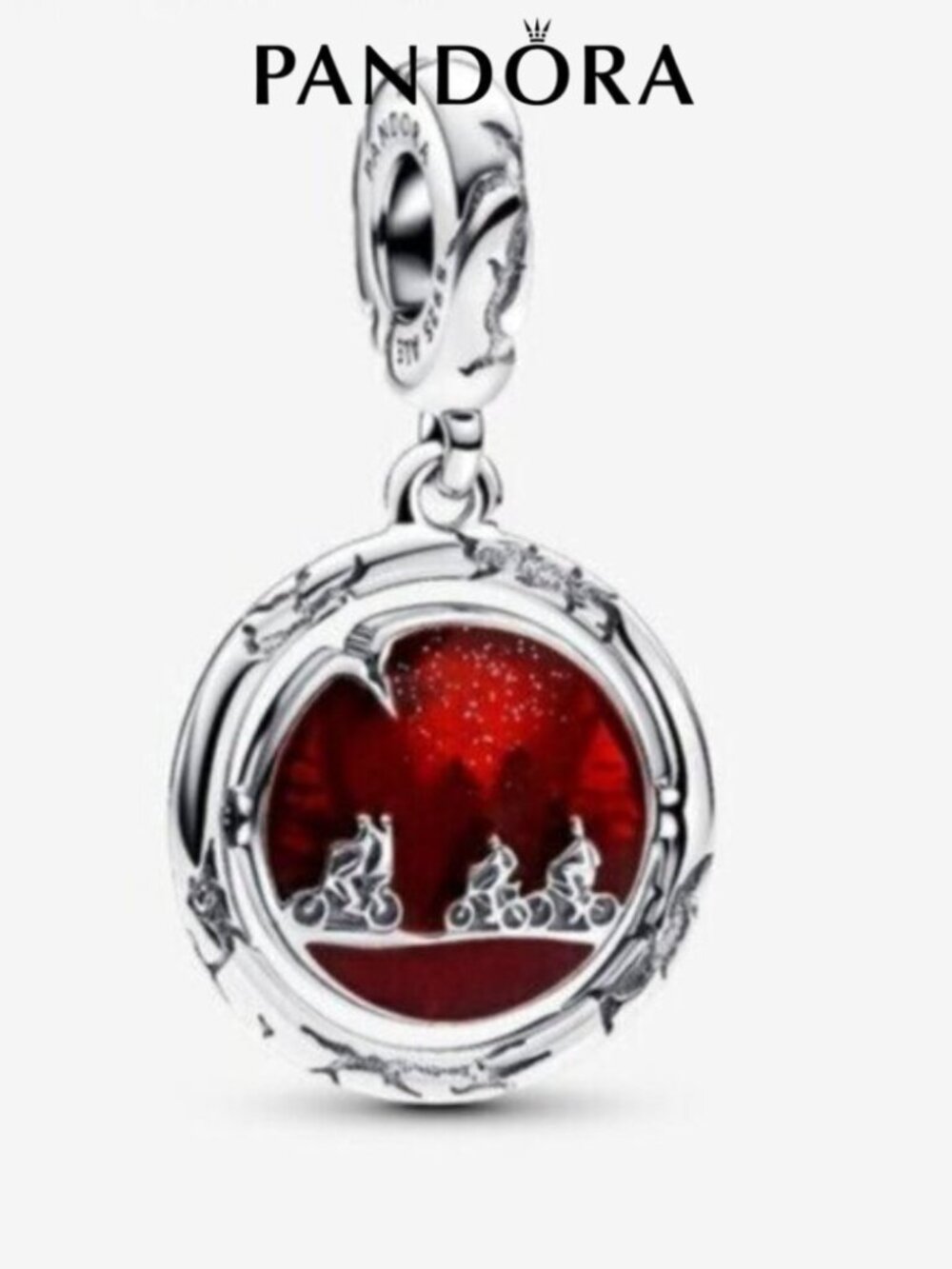 ✅Pandora Stranger Things Glow-in-the-dark Upside Down Dangle Charm